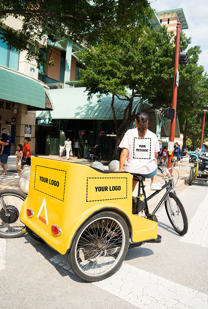 Pedicab Rollout Productions Sporting Branding Service 2
